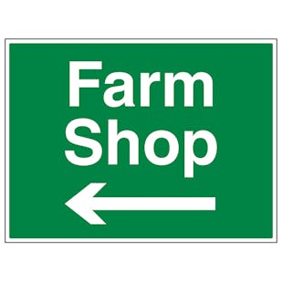 Farm Shop Arrow Left - Large Landscape
