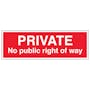 Private No Public Right Of Way - Landscape
