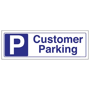 Customer Parking - Blue Landscape