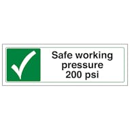 Safe Working Pressure 200 Psi - Landscape