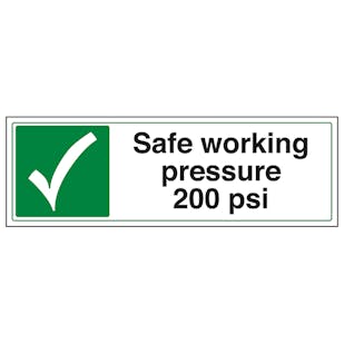 Safe Working Pressure 200 Psi - Landscape