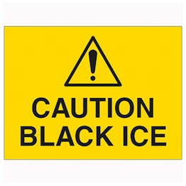 Caution Black Ice