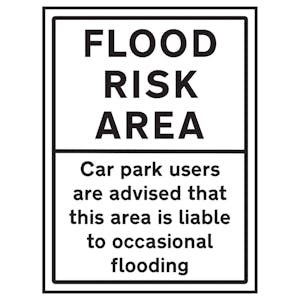 Flood Risk Area / Car Park Users are Advised That This Area Is Liable To Occasional Flooding