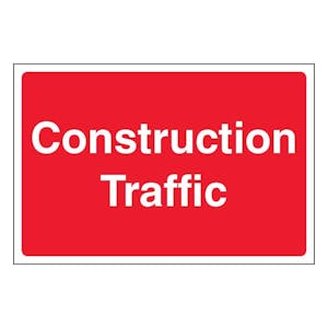 Construction Traffic - Red - Large Landscape