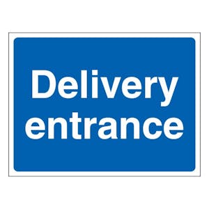 Delivery Entrance - Landscape - Blue