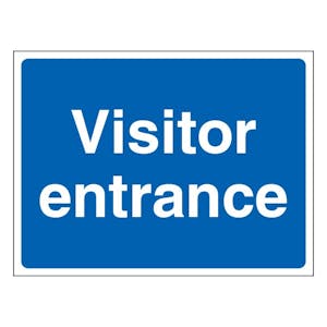 Visitor Entrance - Landscape - Blue