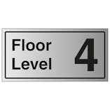 Floor Level 4 - Aluminium Effect