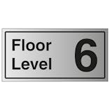 Floor Level 6 - Aluminium Effect
