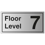 Floor Level 7 - Aluminium Effect