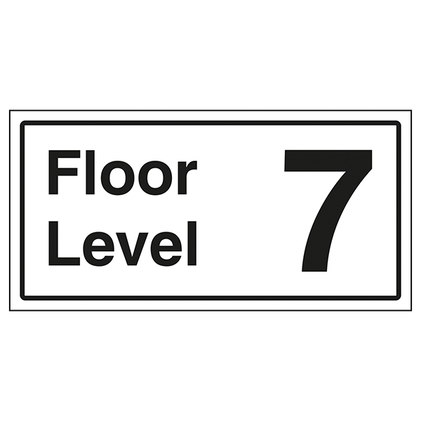 Floor Level 7 | Stairway Signs | Information Signs | Safety Signs 4 Less