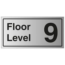 Floor Level 9 - Aluminium Effect