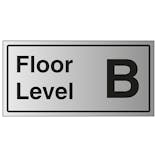 Floor Level B - Aluminium Effect