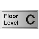 Floor Level C - Aluminium Effect