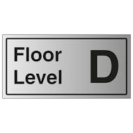 Floor Level D - Aluminium Effect