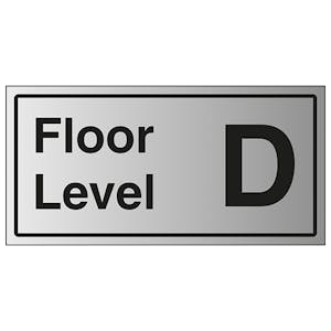 Floor Level D - Aluminium Effect
