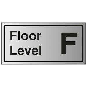 Floor Level F - Aluminium Effect