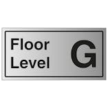 Floor Level G - Aluminium Effect