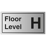 Floor Level H - Aluminium Effect