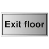 Exit Floor - Aluminium Effect