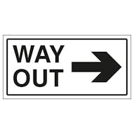 Way Out Arrow Right