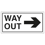Way Out Arrow Right