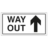 Way Out Arrow Up