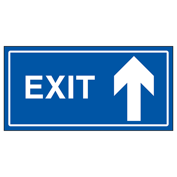 Exit Arrow Up | Stairway Signs | Information Signs | Safety Signs 4 Less