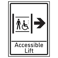 Accessible Lift Arrow Right