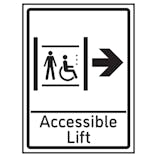 Accessible Lift Arrow Right