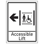 Accessible Lift Arrow Left