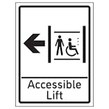 Accessible Lift Arrow Left