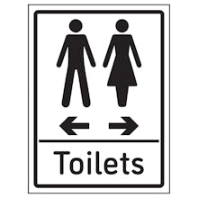 Toilets Arrows Men Left / Women Right