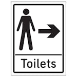 Mens Toilets Arrow Right