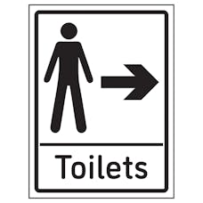 Mens Toilets Arrow Right