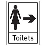 Womens Toilets Arrow Right