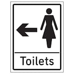 Womens Toilets Arrow Left