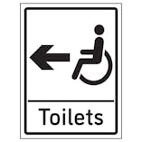 Disabled Toilets Arrow Left