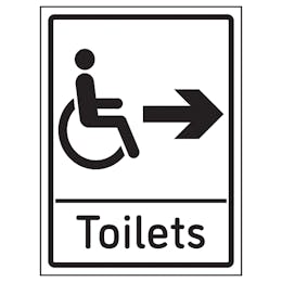 Disabled Toilets Arrow Right