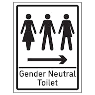 Gender Neutral Toilet Arrow Right