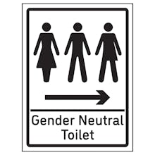 Gender Neutral Toilet Arrow Right