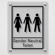 Gender Neutral Toilet - Acrylic Sign