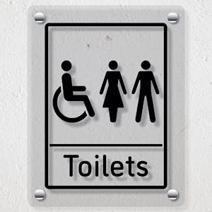 Mixed Toilets - Acrylic Sign