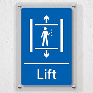 Lift Blue - Acrylic Sign