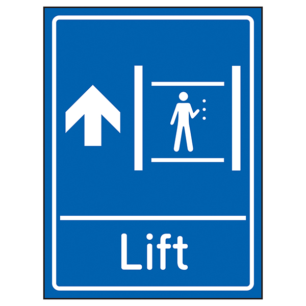 Stairs Blue | Lift Signs | General Information Signs | Safety Signs 4 Less