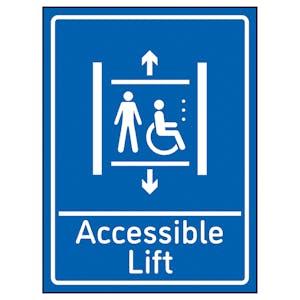 Accessible Lift Blue - Super-Tough Rigid Plastic
