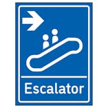 Escalator Arrow Right Blue
