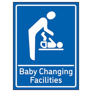 Baby Changing Facilities Blue - Super-Tough Rigid Plastic