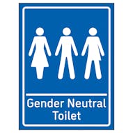 Gender Neutral Toilet Blue