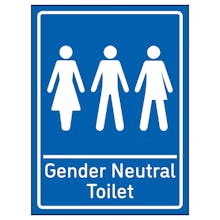 Gender Neutral Toilet Blue