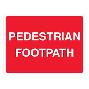 Pedestrian Footpath - Landscape - Red
